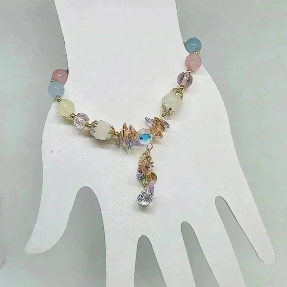 Flower Charm Crystal Bracelet - Picture 8 of 11